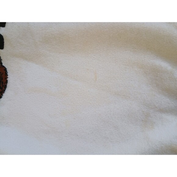 VTG Gopher Sport XL Sweatshirt Teddy Bear Collar Grandma White Crewneck USA - Picture 6 of 8